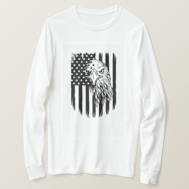 Camisetas masculinas com estampa de Águia (Frente do Design)
