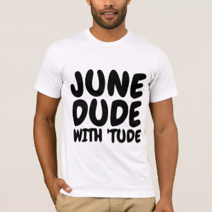 Camisetas masculinas de aniversário de JUNHO