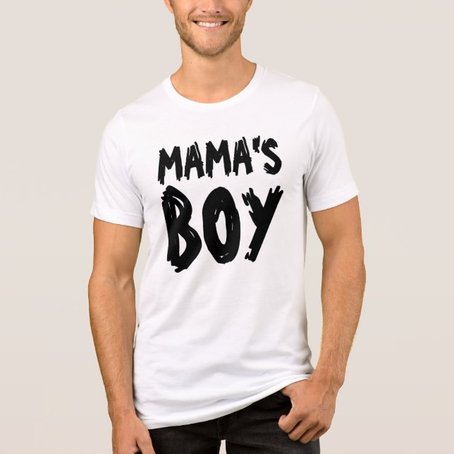 Camisetas masculinas de filho para MAMÃE (Frente)