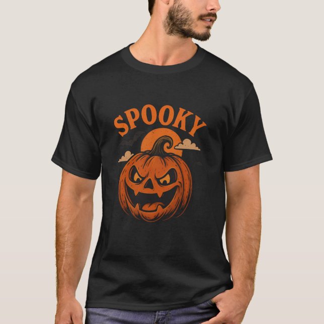 camisetas masculinas de halloween combinando mares (Frente)