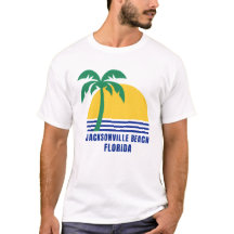 Camisetas masculinas de Jacksonville Beach Florida