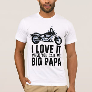 CAMISETAS MASCULINAS DE MOTOCICLETA DO PAPAI GRAND