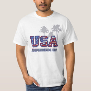 Camisetas masculinas do Dia da Independência do P