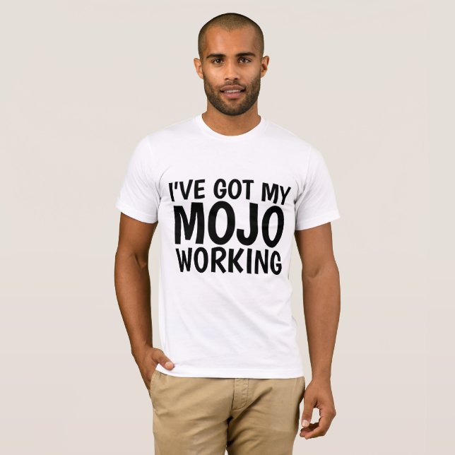 Camisetas masculinas engraçadas, MOJO (Frente Completa)