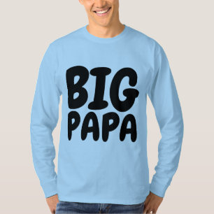 Camisetas masculinas engraçadas, PAPÁ GRANDE