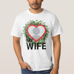 Camisetas masculinas Holly Berry Christmas I Love