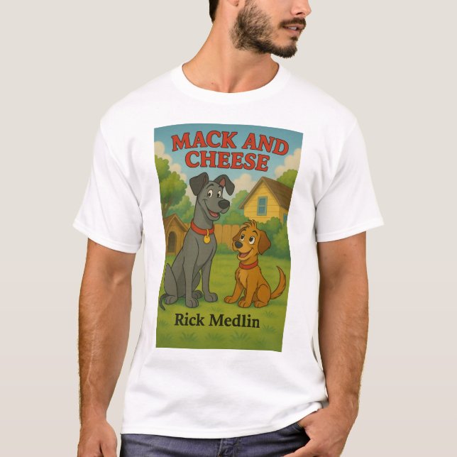Camisetas masculinas Mack and Cheese (Frente)