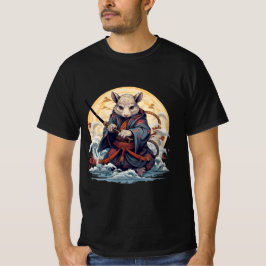Camisetas masculinas Samurai Rat