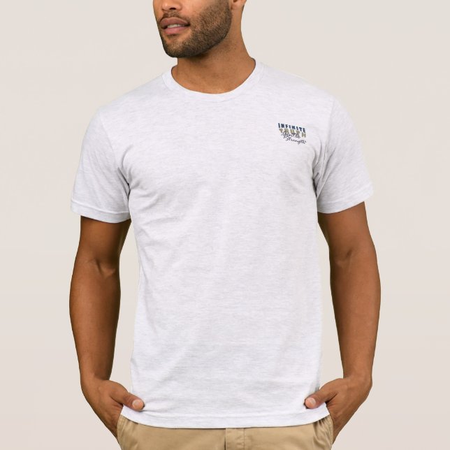 Camisetas masculinas Verdade Infinita, Força Suave (Frente)