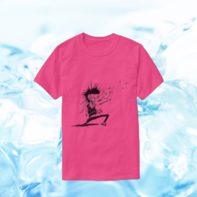 Camisetas masculinas Zombie Morta Inmorta, Monstro (Criador carregado)