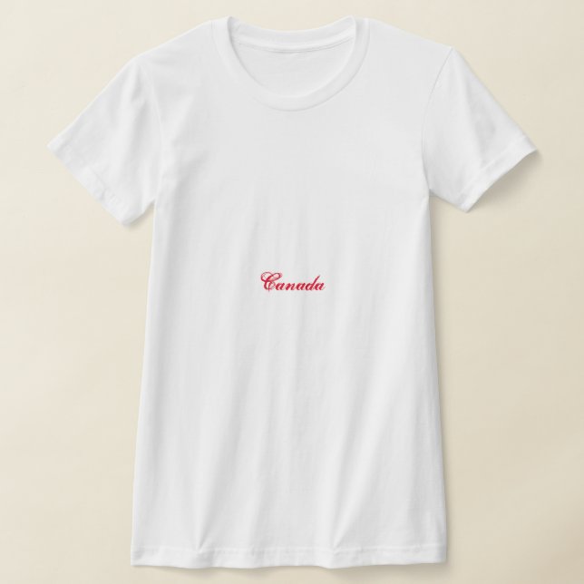 Camisetas mulheres canadá (Postura )