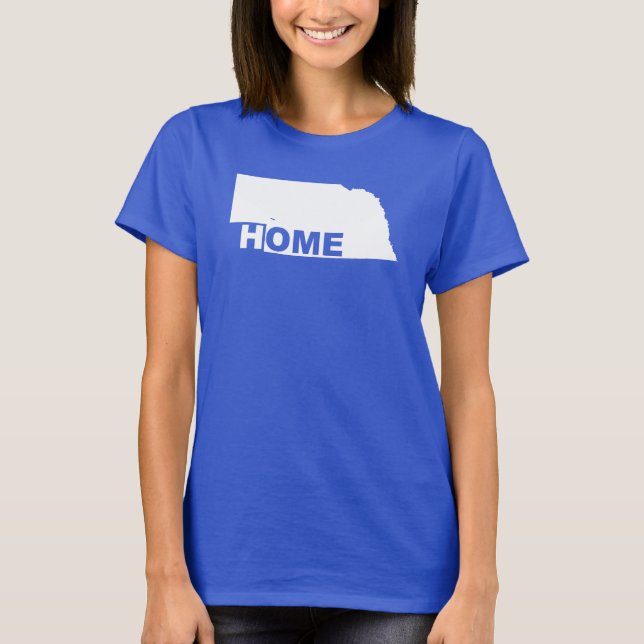 Camisetas Nebraska Casa Longe do Estado (Frente)
