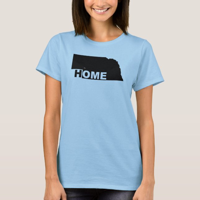 Camisetas Nebraska Casa Longe do Estado (Frente)