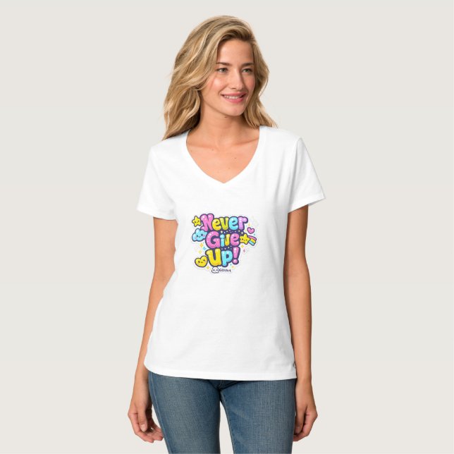 Camisetas - Nunca Desista (Frente Completa)