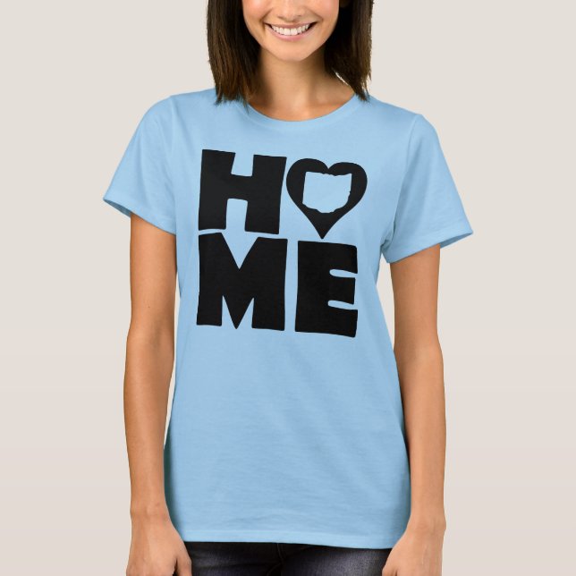 Camisetas Ohio Home Heart State T-Shirt (Frente)