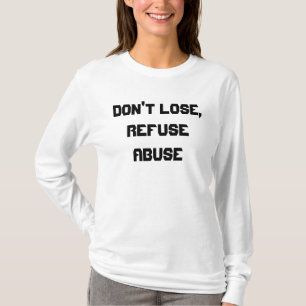 Camisetas para abuso de reuso
