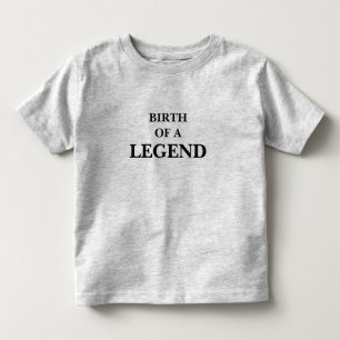 Camisetas para Bebês - O Nascimento de uma Lenda