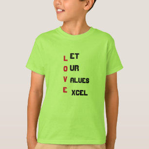 Camisetas para crianças amadas