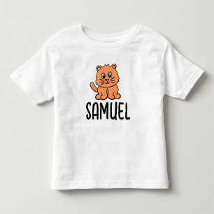 CAMISETAS PARA CRIANÇAS COM NOME DE GATO RUIVO FOF