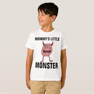 Camisetas para crianças da mamãe LITTLE MONSTER