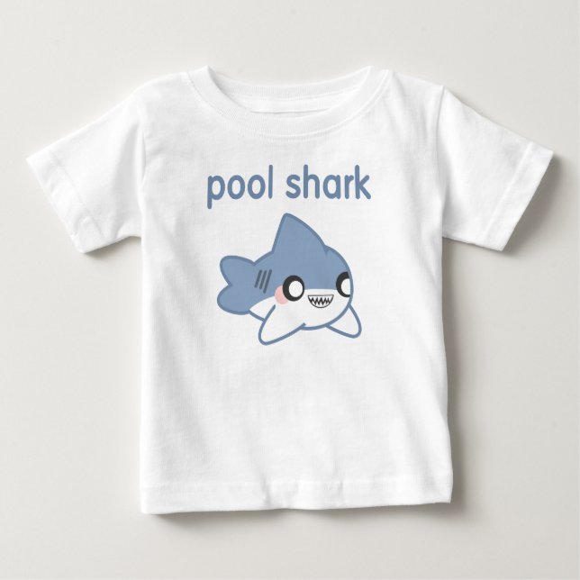 Camisetas para crianças de tubarão de Piscina (Frente)