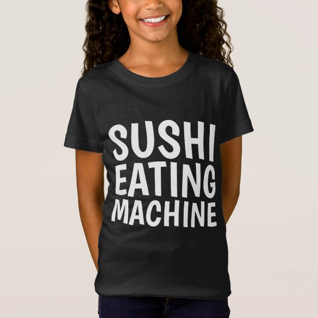 Camisetas para crianças MÁQUINA DE COMER SUSHI (Frente)