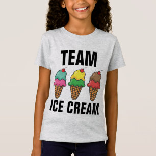 Camisetas para crianças TEAM ICE CREAM