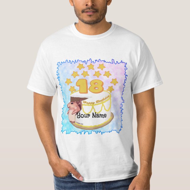 Camisetas para festa de 18º aniversário (Frente)