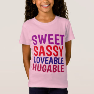 Camisetas para MENINAS, DOCE ATREVIDA ABRAÇÁVEL