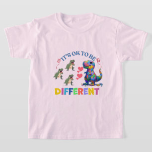 Camisetas para Meninas – É OK Ser Diferente 🦕💖