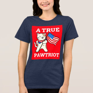CAMISETAS PATRIÓTICAS DE GATO, UM VERDADEIRO PAWTR