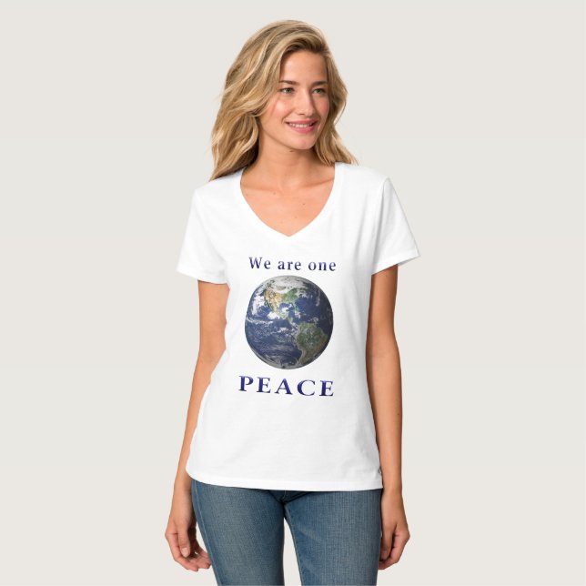 Camisetas Paz Mundial (Frente Completa)