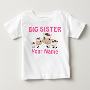 Camisetas Personalizadas da Vaca da Big Sister