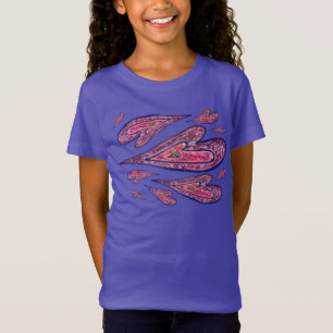 Camisetas personalizadas de Arte com Amor Rosa