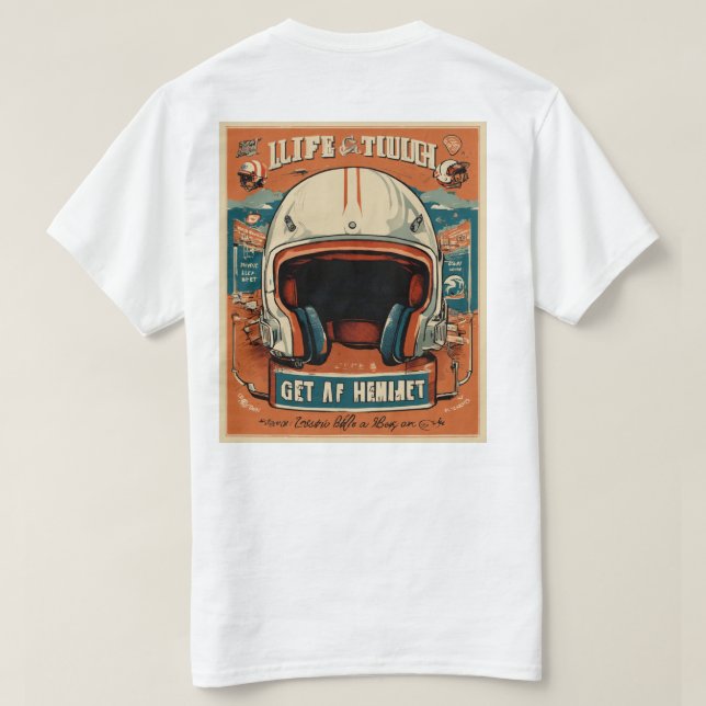 Camisetas personalizadas de motocicleta (Verso do Design)