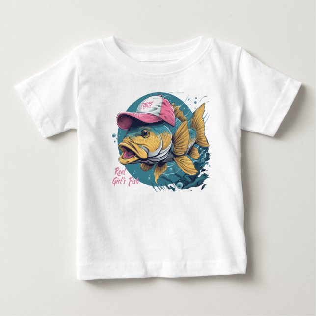 Camisetas Personalizadas de Pesca para Mulheres (Frente)