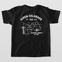 Camisetas Personalizadas para Viagens de Esqui Fam