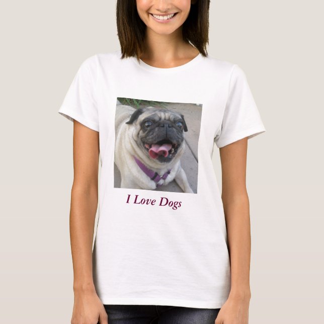 Camisetas personalizados personalizados femininos (Frente)