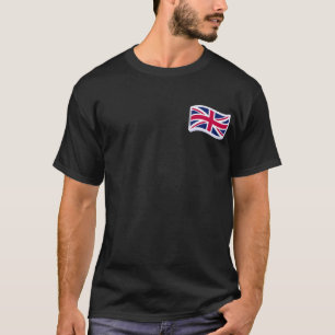 Camisetas Pretas Masculinas com Union Jack