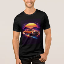 Camisetas Pretas Modelo Mens Retro Car