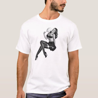 Camisetas Preto Branco Pin up Garotas (10)