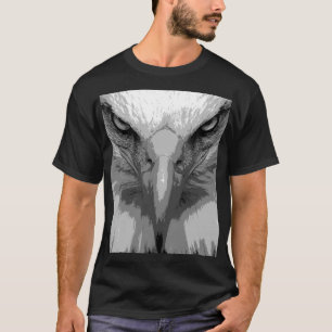 Camisetas Pretos De Águia Animal Modelo