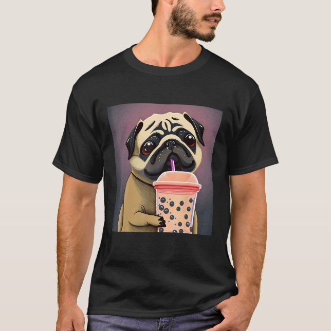 Camisetas Pug cachorro Pug com cachorro boba (Frente)