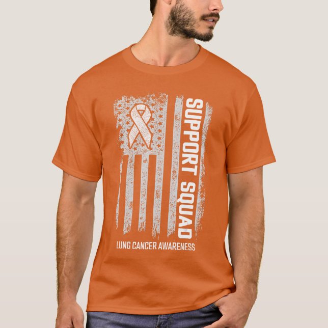 Camisetas Pulmão Esquadra de Apoio Conscientização (Frente)