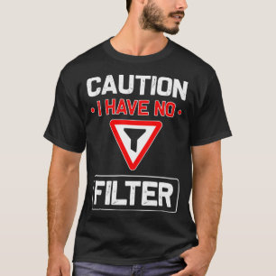 Camisetas sarcásticos para homens mulheres Cuidado