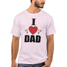 Camisetas sem Manga Eu Amo Papai Presente para o D