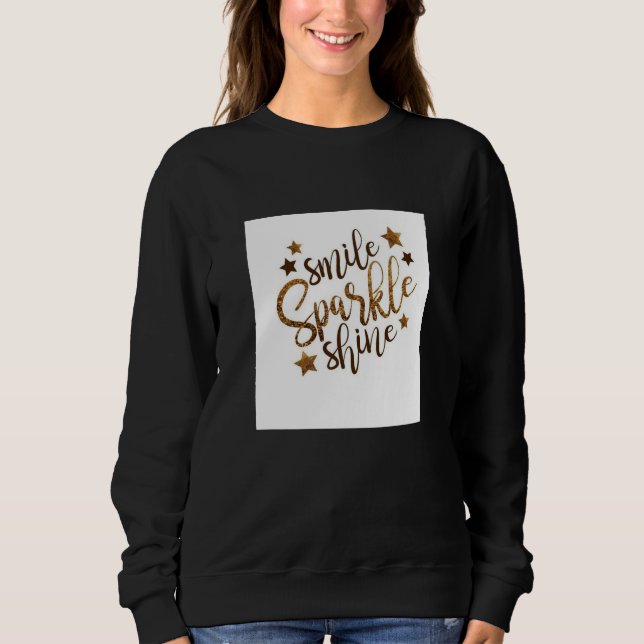 Camisetas sorrisos e brilhos para mulheres (Frente)