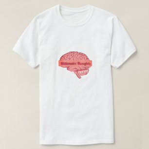 Camisetas T.R.K de Manga Curta "Cérebro Milionário