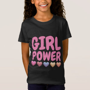 Camisetas T-SHIRTS DO PINK DE ALIMENTAÇÃO DA GAROT