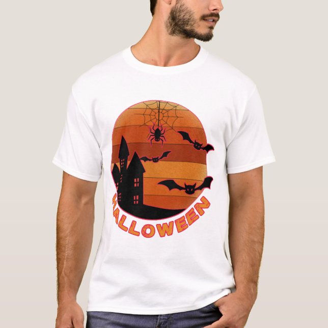 Camisetas Temáticas Vintage de Halloween (Frente)